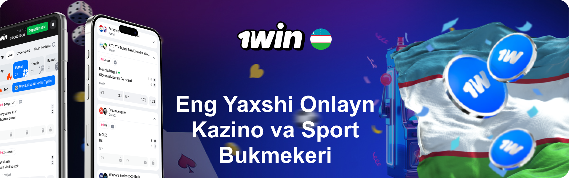 1Win O'zbekiston - Eng Yaxshi Onlayn Kazino va Sport Bukmeker